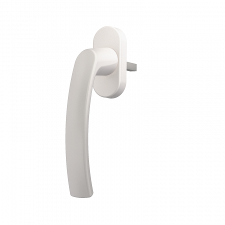 Fenstergriff in Weiss RAL 9016 Stiftlänge 35 mm